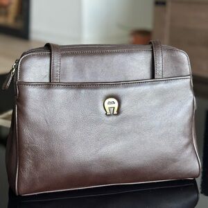 Etienne Aigner Brown Leather Shoulder Bag